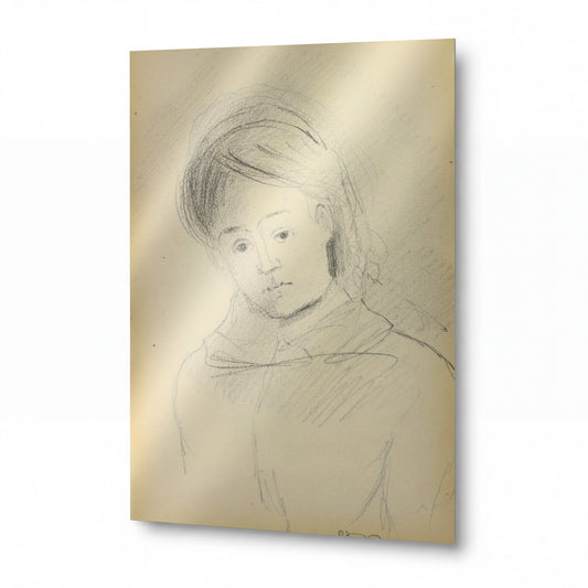 Obraz Odilon Redon — Young Girl — reprodukce na lesklém hliníkovém panelu
