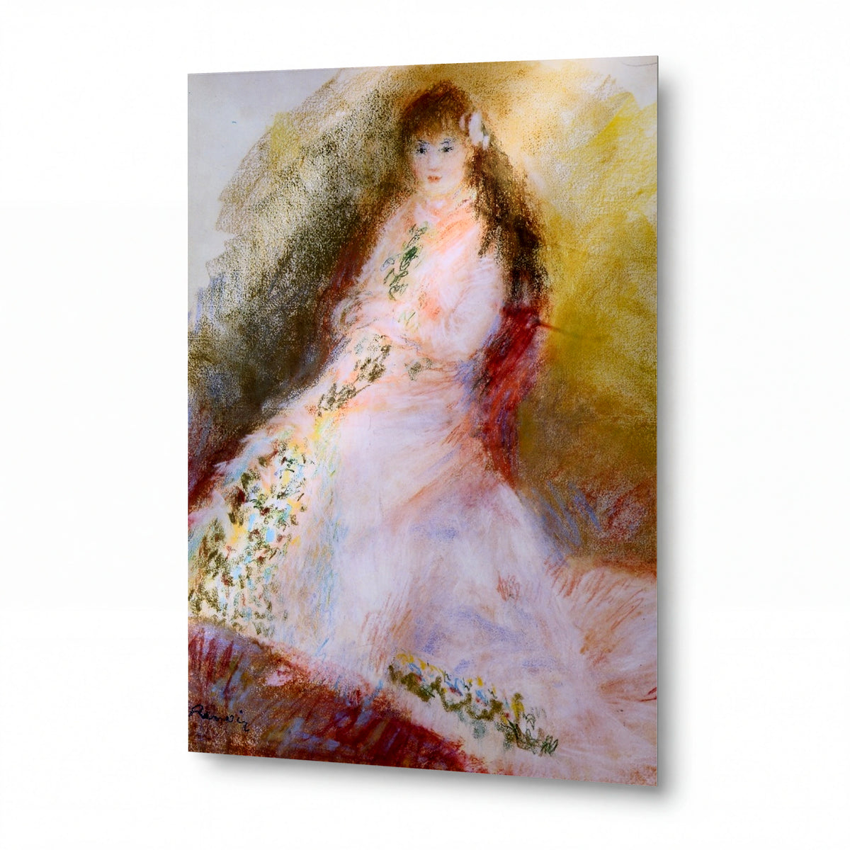 Obraz Pierre-Auguste Renoir — Ellen Andree — lesklý kovový obraz