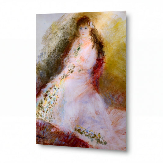 Obraz Pierre-Auguste Renoir — Ellen Andree — lesklý kovový obraz