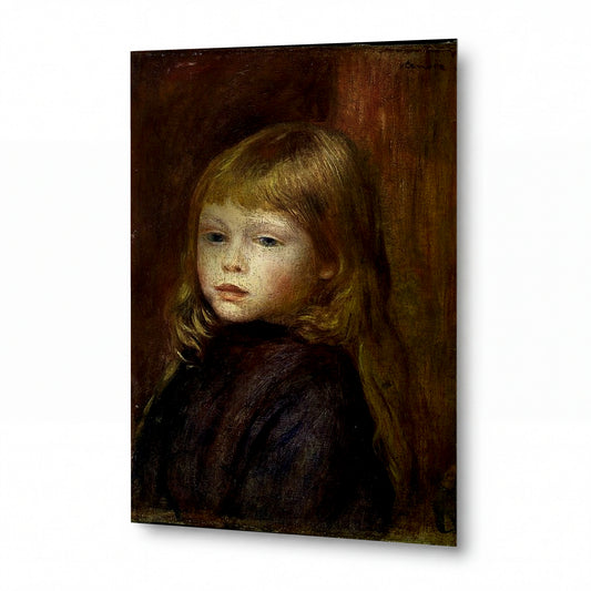 Obraz Pierre-Auguste Renoir — Portrait of Edmond Renoir, Jr. — umělecký kovový obraz s vysokým leskem