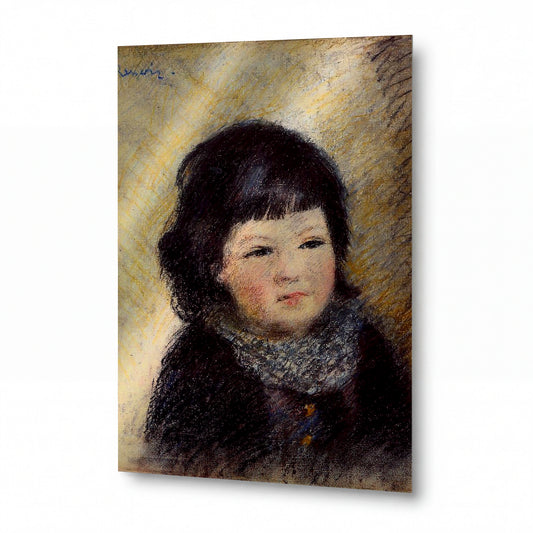 Obraz Pierre-Auguste Renoir — Portrait of a Child — umělecká reprodukce na hliníku — umělecká reprodukce na hliníku