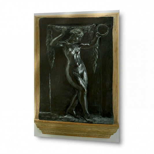 Obraz Pierre Auguste Renoir — Tambourine Dancer — reprodukce na kovovém panelu s vysokým leskem — reprodukce na kovovém panelu s vysokým leskem