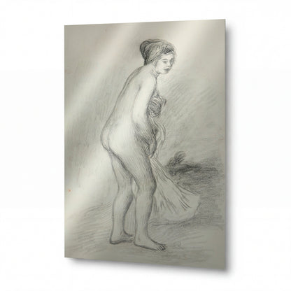 Obraz Pierre-Auguste Renoir — The Bather — hliníkový panel s vysokým leskem