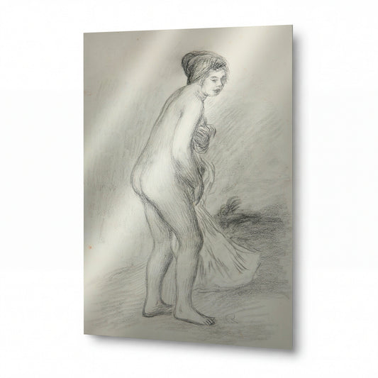 Obraz Pierre-Auguste Renoir — The Bather — hliníkový panel s vysokým leskem