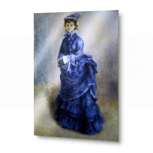 Obraz Pierre-Auguste Renoir — The Parisian — prémiová reprodukce na kovovém panelu — prémiová reprodukce na kovovém panelu