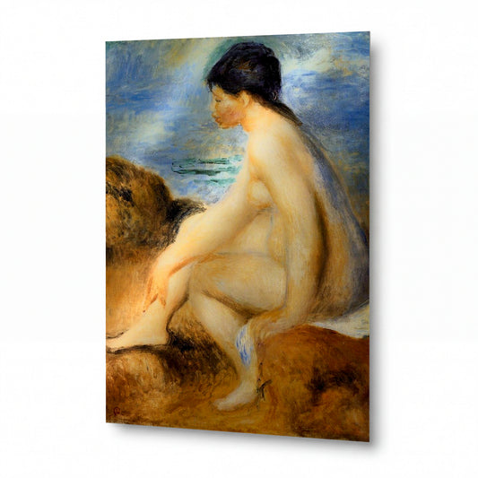 Obraz Pierre-Auguste Renoir — Bather — lesklý obraz na hliníku — lesklý obraz na hliníku