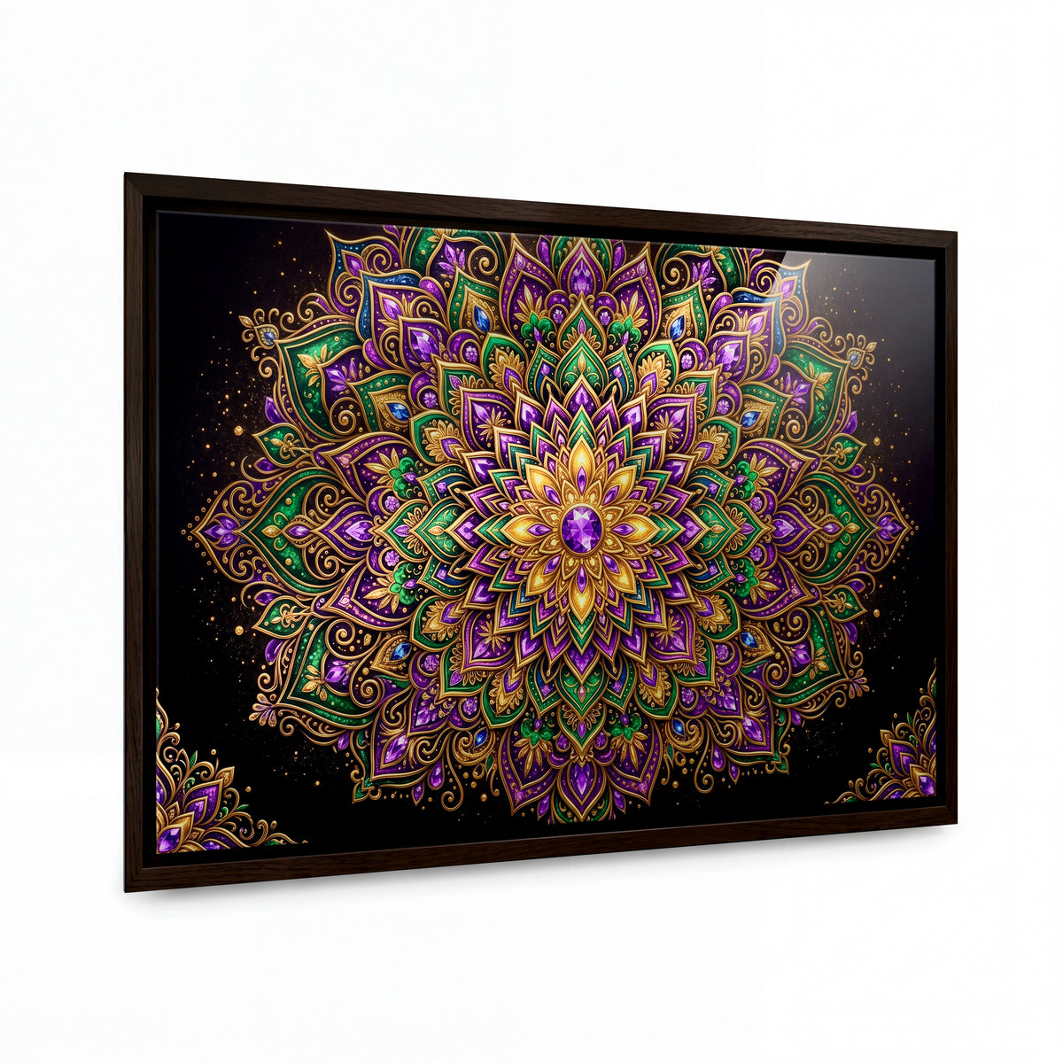 Obraz Obraz Drahokamová mandala v souhvězdí — lesklý hliníkový obraz