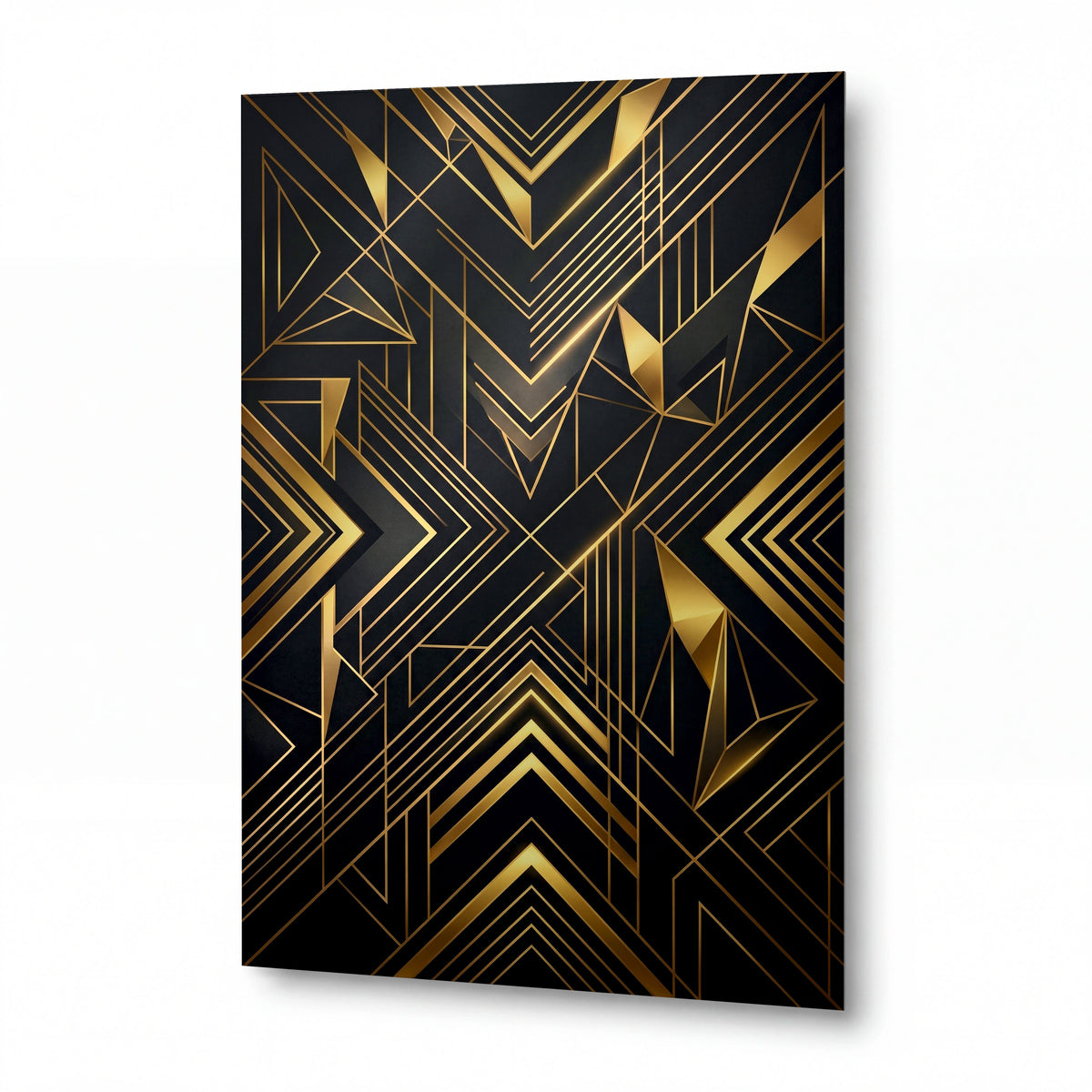Obraz Zlaté šipky art deco geometrie — prémiový kovový obraz
