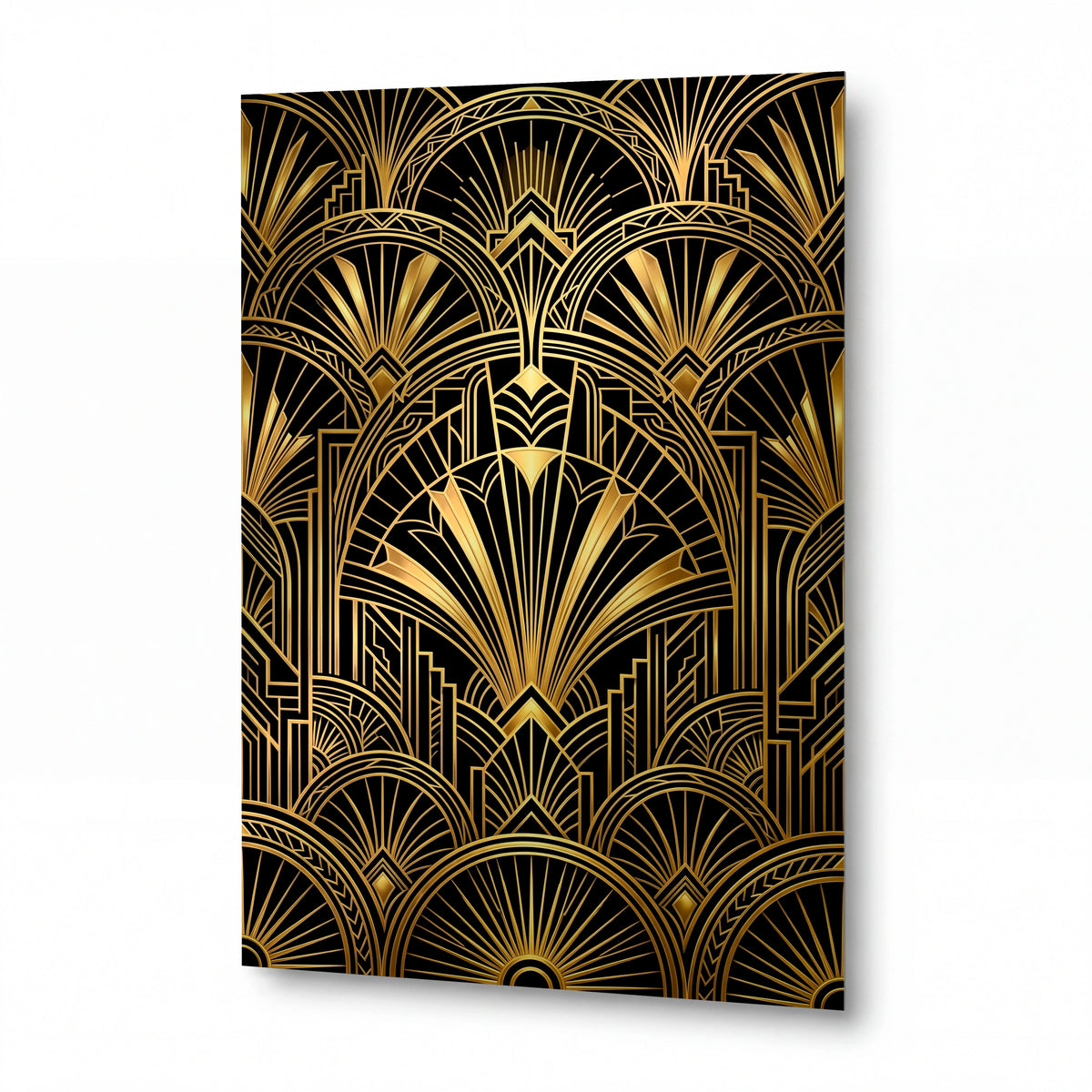 Obraz Zlaté paprsky art deco paláce — luxusní hliníkový panel s vysokým leskem