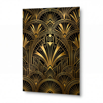 Obraz Zlaté paprsky art deco paláce — luxusní hliníkový panel s vysokým leskem