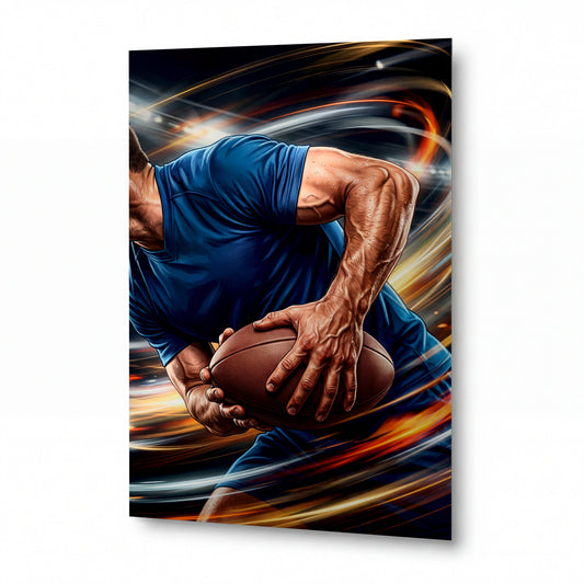 Obraz Basketbalista v plném driblingu — luxusní hliníkový panel s vysokým leskem